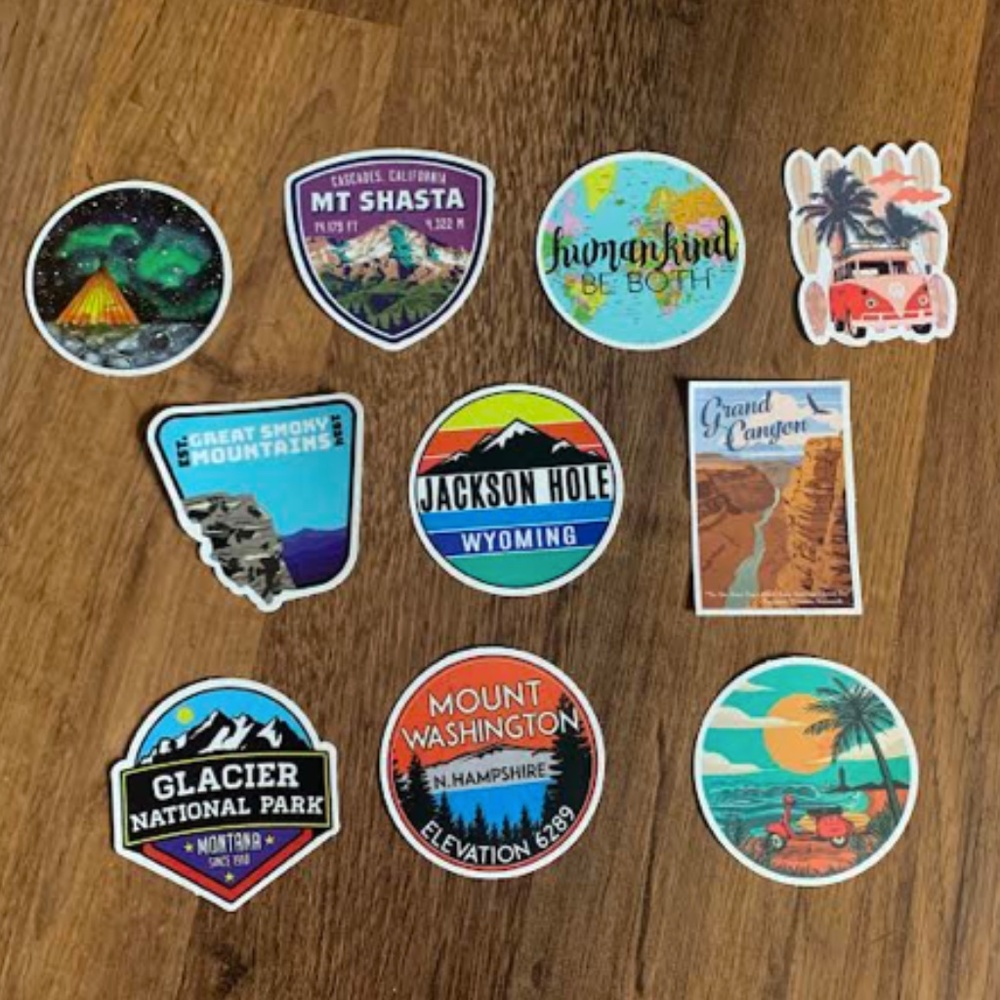 10 Travel Stickers